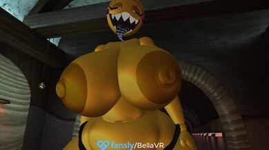 "A seductive teenage daughter, with her ample chest and bubbly personality, tempts her mom's favorite toy while her tits sway in the air."