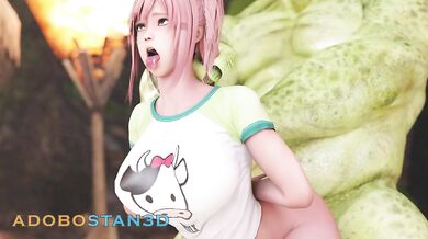 'Ravenous Orc Loves Honoka the Maiden'