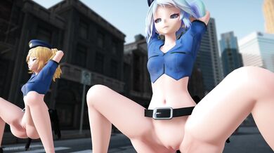 "Miku and Rin Kissing and Dancing - Gimme That!!"