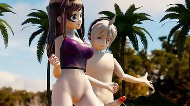 "Moments of Love and Passion between Kisuna Ai, an Anime Character"