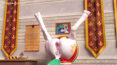 'Clopician and Celestia Glory Hole Teasing'