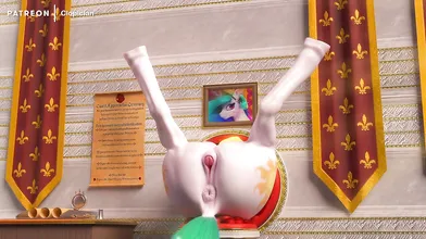 'Clopician and Celestia Glory Hole Teasing'