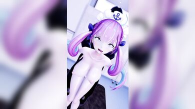 'Aqua-chan's epic 3 consecutive orgasms [噂々]'