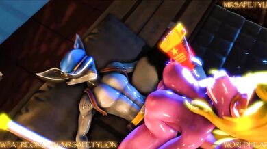 'MrsSafetyLion's Hentai Caught with PENIS! Watch as PENIS makes her Squirt while Sly Cooper stays Erected'