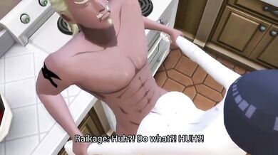 "Hinata, the ninja in heat, ravishes Raikage!"