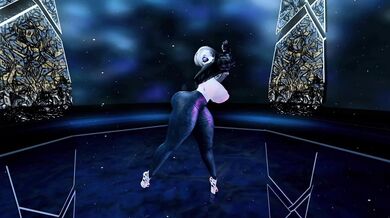 Watch this sexy panda dance to seduce her lover in a hot and steamy night.