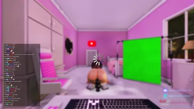 Rewritten as: "Busty Nymphomaniac with a Split Personality"