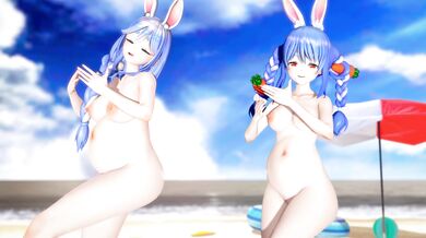 '[4kMMD] PeKoRa-Pregnant Mother Heart Pie Dancehall'