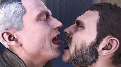 Kano and Johnny Cage face off in a first round of passionate kisses!