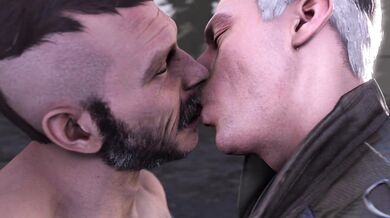 Kano and Johnny Cage face off in a first round of passionate kisses!