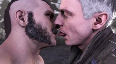 Kano and Johnny Cage face off in a first round of passionate kisses!