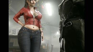 'La batalla de Claire Redfield contra Mr. X en un mundo animado, ahora con subtítulos en español.'