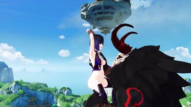 "The Giant Cock That Swallows An Animated Yelan, Plus!"