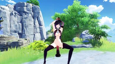 "The Giant Cock That Swallows An Animated Yelan, Plus!"