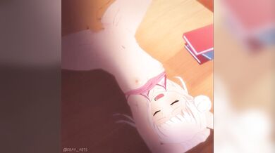 "Chisato gets a Creampie from the Hentai Artist"