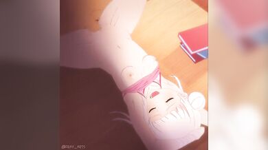 "Chisato gets a Creampie from the Hentai Artist"