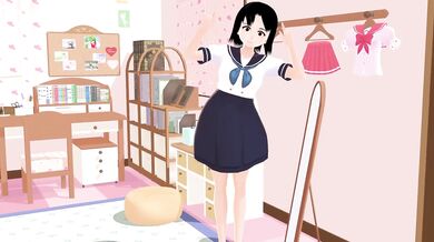 Mia Anime Gravure in her rooms A Sailor Uniform!