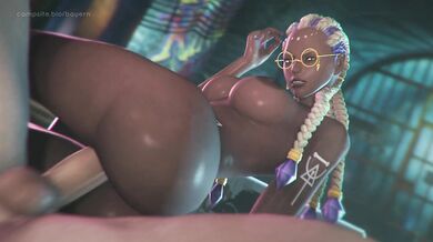 Dolores (King of Fighters) Gets Gangbanged by Street Brawlers in a Dark Alleyway