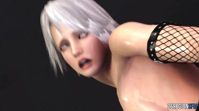 Christie gets her pussy destroyed by the wall-mounted dildo [HQ, 1080p]