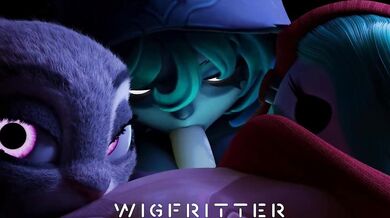 Judy, Vex and Shy Gal [Wigfitter]: A Sexual Encounter in the Bathroom