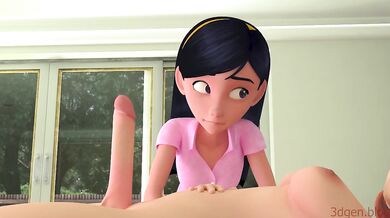 Futa Helen Gets Jerked Off While Sleeping in 3D Gen!