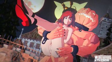 Sexy Halloween Masks: Jack-o-Valentine with Wallimog [NSFW]