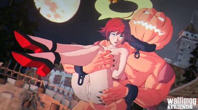 Sexy Halloween Masks: Jack-o-Valentine with Wallimog [NSFW]