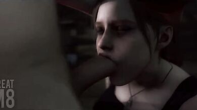Claire sucks a hard cock until she can swallow it all! Great M8 porn video