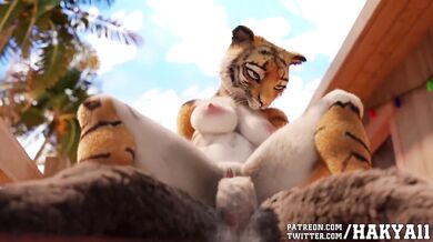 An Anal Threesome with a 4K Ultra HD Tiger