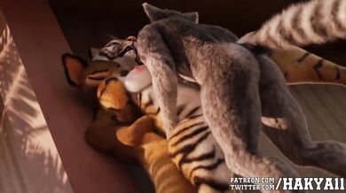 An Anal Threesome with a 4K Ultra HD Tiger