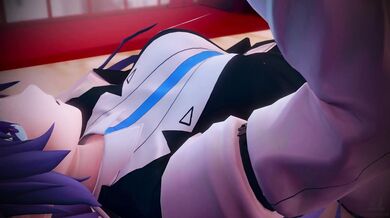 Hayase Yuuka Relaxes in the Sugar Dust as She Enjoys a Hot Bath with Herself