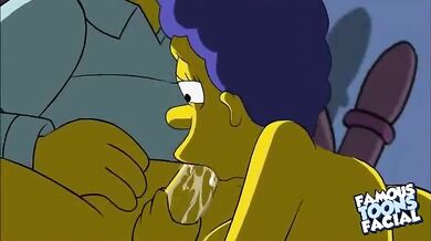 A Night with the Simpsons: Homer and Marges Famous Facials in Full Swing!