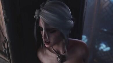 Watch as the beautiful futa elf, Cirilla Fiona Elen Riannon, masturbates while spying on you in this hentai parody of The Witcher