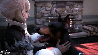 Yshtola Docking with a Dog - Part 1 (Eshu-chan)