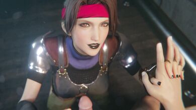 The Gothic Beauty Jessie Rasberry Gives a Blowjob with Facial Ending in Black Lipstick for her Bulging Penis Boyfriend