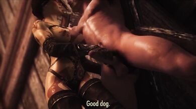 The Hentai Master and his Slave Capture Dragonborn and her Breasts