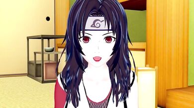 In this POV hentai video, Naruto is fucked by a big titted woman named Kurenai