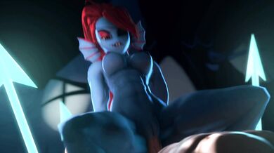 Undyne is a great hero, and now shes riding her Great M8 in full nudeness! This hot hentai PORN video is available in 1080p HD resolution