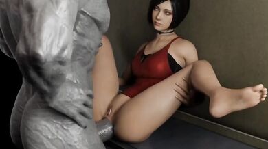 Thrusting in a tight ass, Ada Wong is fucked by an anonymous lover