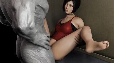 Thrusting in a tight ass, Ada Wong is fucked by an anonymous lover