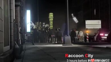 Jill and Claire Fuck Leon and Carlos While Zombies Attack the City