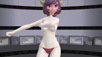 Battling for the Ultimate Prize in Pokemon Adventures: Courtney Stripped Bare by MMD!