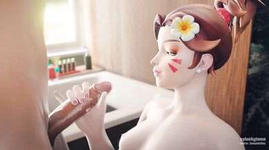 Watch as this sexy Asian babe gives a gentle handjob to her lucky dick! Splashy cumshots await you in this steamy porn video