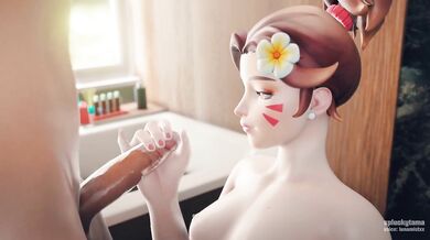 Watch as this sexy Asian babe gives a gentle handjob to her lucky dick! Splashy cumshots await you in this steamy porn video