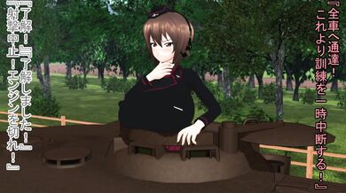 Kinky Sex with a Genderless Goddess: Maho Nishizumi, The Public Masturbator - Part 1