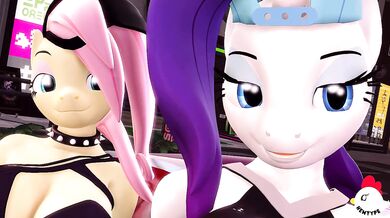 My Little Pony Twilight Sparkle and Applejack Car Twerking Adventure