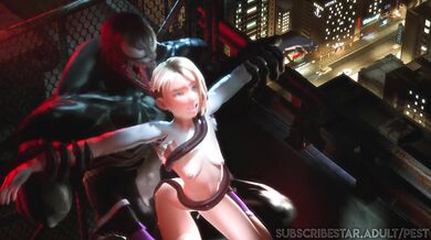 Pornstar Venom Cums Inside Spider-Gwens Ass