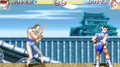 Chun-Li challenges Ryona, the Bride of the Dragon, to a heated battle in this hot hentai video