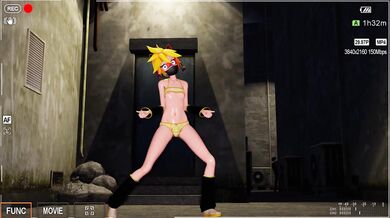 [MMD] Lena - Savage [Midnight Femboy Cam Strip]