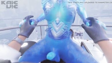 Youre watching a hentai PMV where two hot stars are having sex against the walls of a room